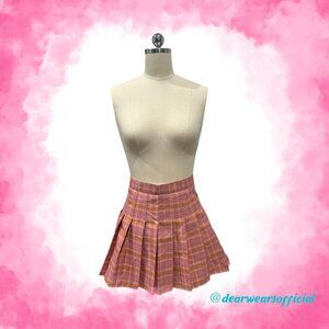 Amazon Pink Plaid Skirt